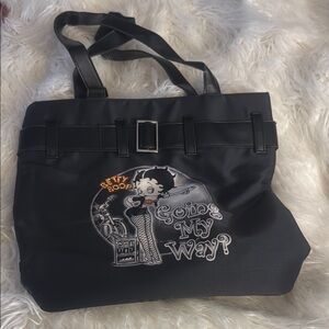 Betty Boop Black Tote Bag